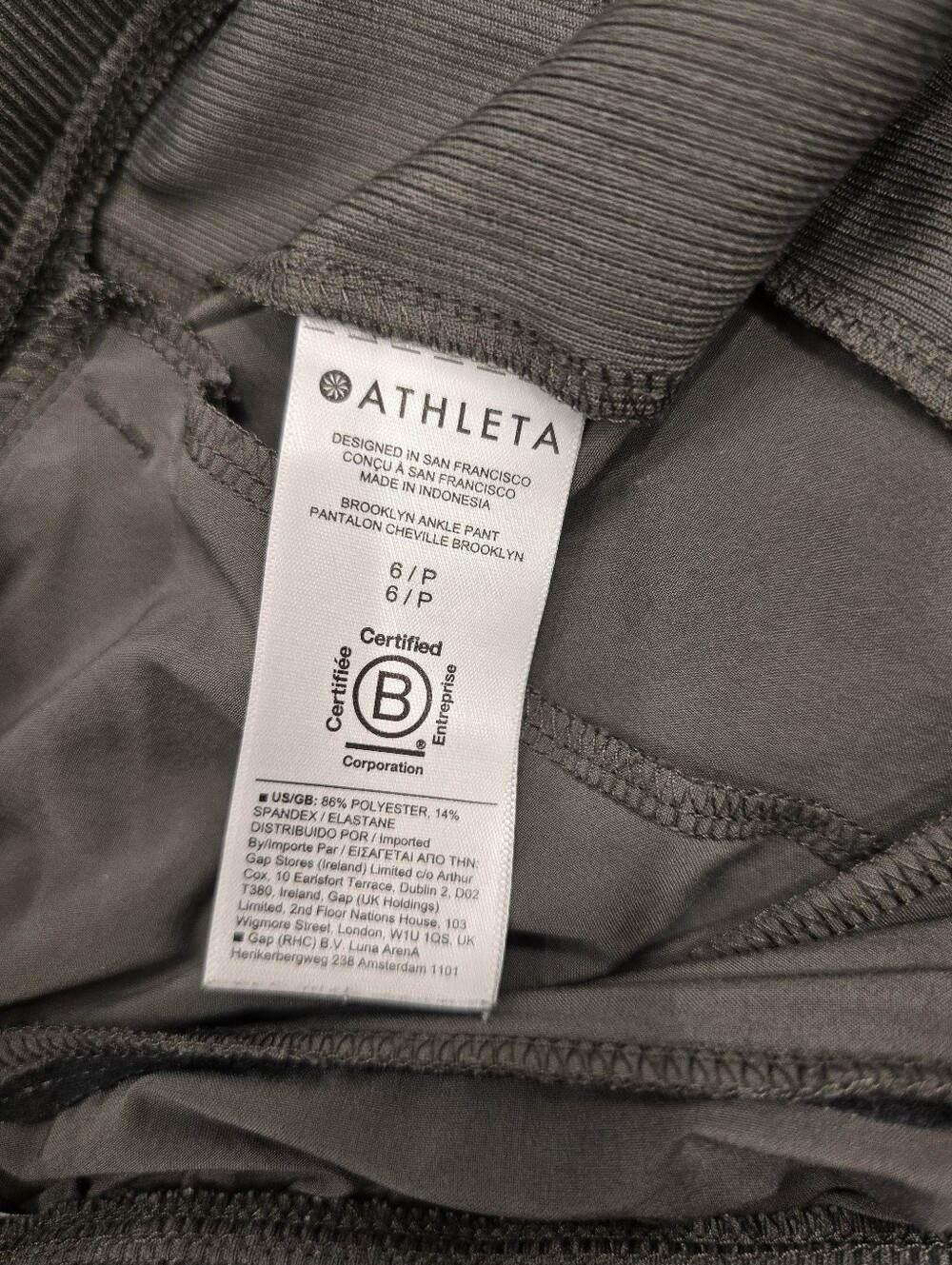 Athleta Brooklyn Mid Rise Tapered Ankle Pant In Jungle Green 6P - Picture 6 of 8
